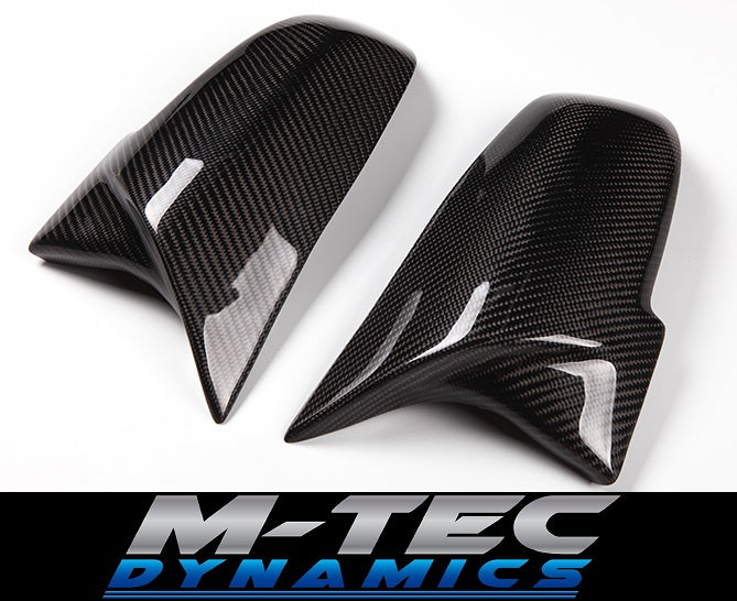 BMW ///M STYLE CARBON FIBRE WING MIRROR COVERS - 1/2/3/4 SERIES F2X F3X